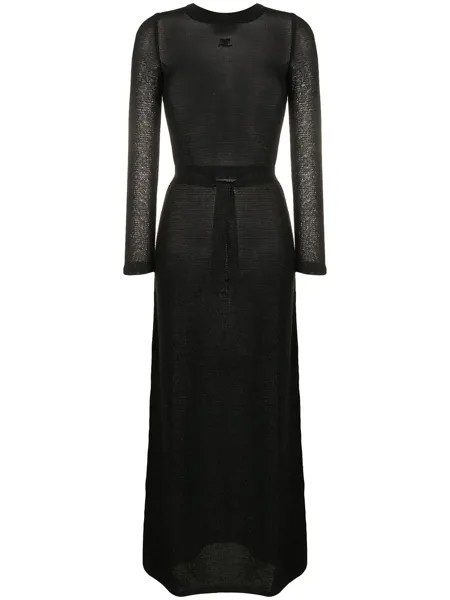 Courrèges Pre-Owned полупрозрачное платье