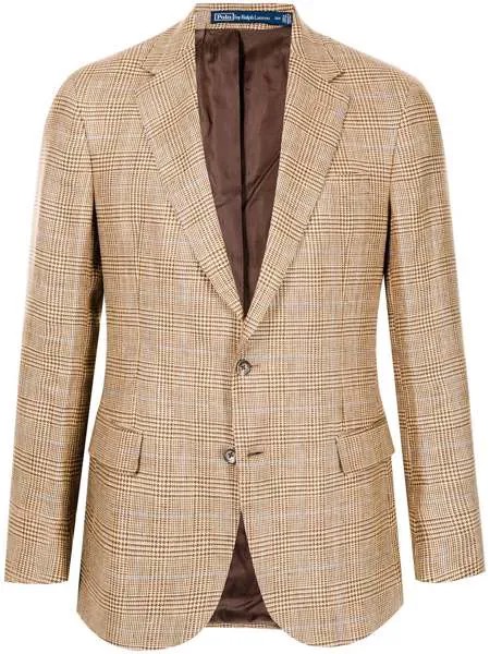 Polo Ralph Lauren checked single-breasted blazer