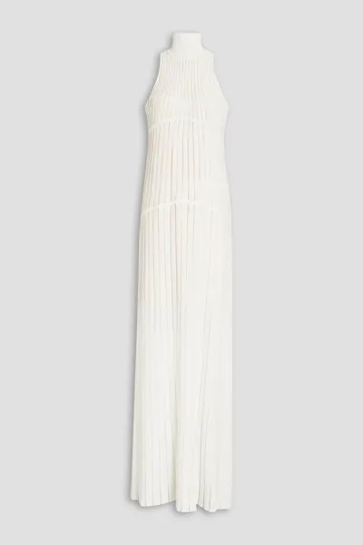 Платье макси Burnout Bandage HERVÉ LÉGER, белый
