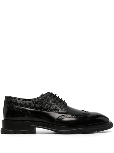 Alexander McQueen броги на шнуровке, черный