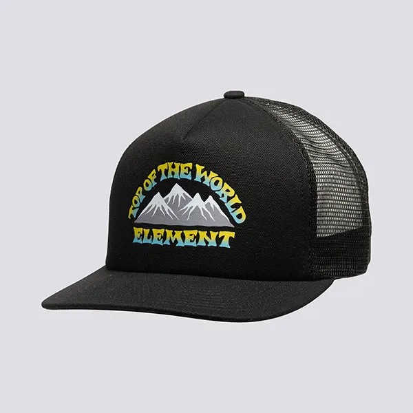 Бейсболка Element Trucker Cap Rift, One Size, black
