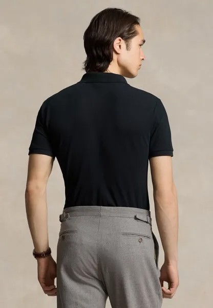 Поло CUSTOM FIT STRETCH MESH POLO SHIRT Ralph Lauren, черный