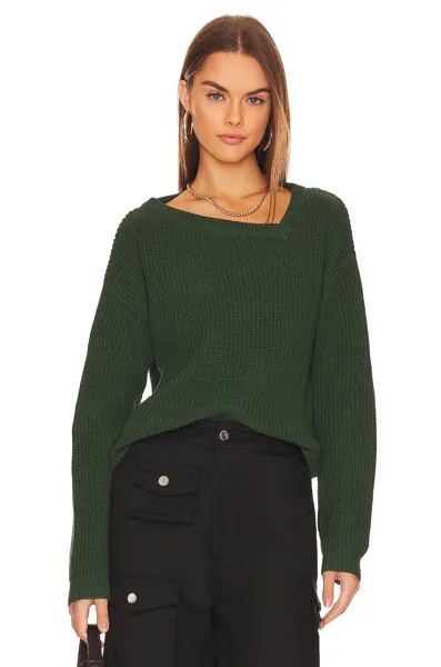 Свитер Bobi Asymmetric Neck, цвет Hunter Green