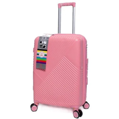 Умный чемодан Impreza, 45 л, размер M, розовый