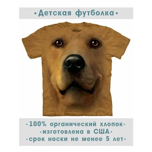 Футболка The Mountain, размер S-Y, коричневый