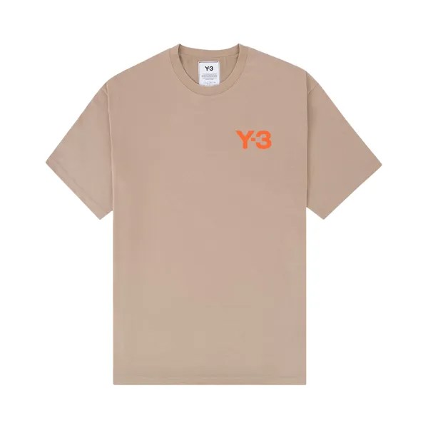 Классическая футболка с логотипом на груди Y-3, Trace Khaki
