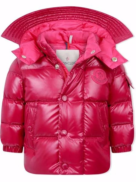 Moncler Enfant пуховик с капюшоном