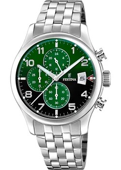 Fashion наручные  мужские часы Festina F20374.7. Коллекция Timeless Chronograph