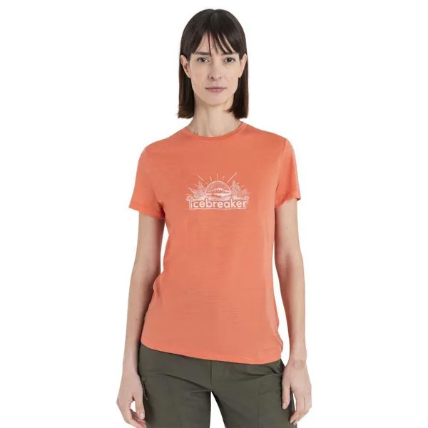 Спортивная футболка Icebreaker Merino 150 Tech Lite III IB Grown Naturally, оранжевый