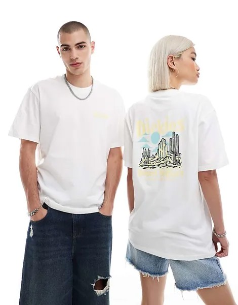 Белая футболка с короткими рукавами и принтом на спине Dickies – Chilhowie –, эксклюзивно для ASOS