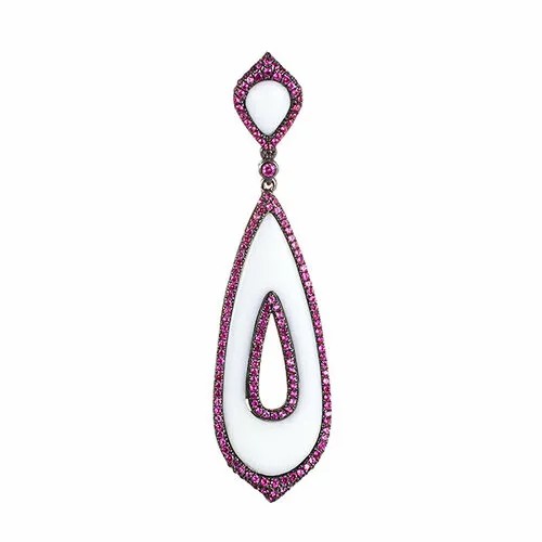 Подвеска ELEMENT47, серебро, 925 проба, агат синтетический