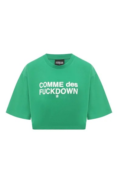 Хлопковая футболка Comme des Fuckdown