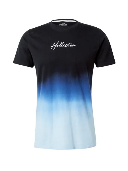 Футболка Hollister, синий/ночь-синий/голубой