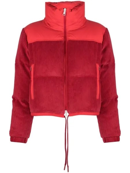 Moncler стеганая куртка Waitaki со вставками, красный