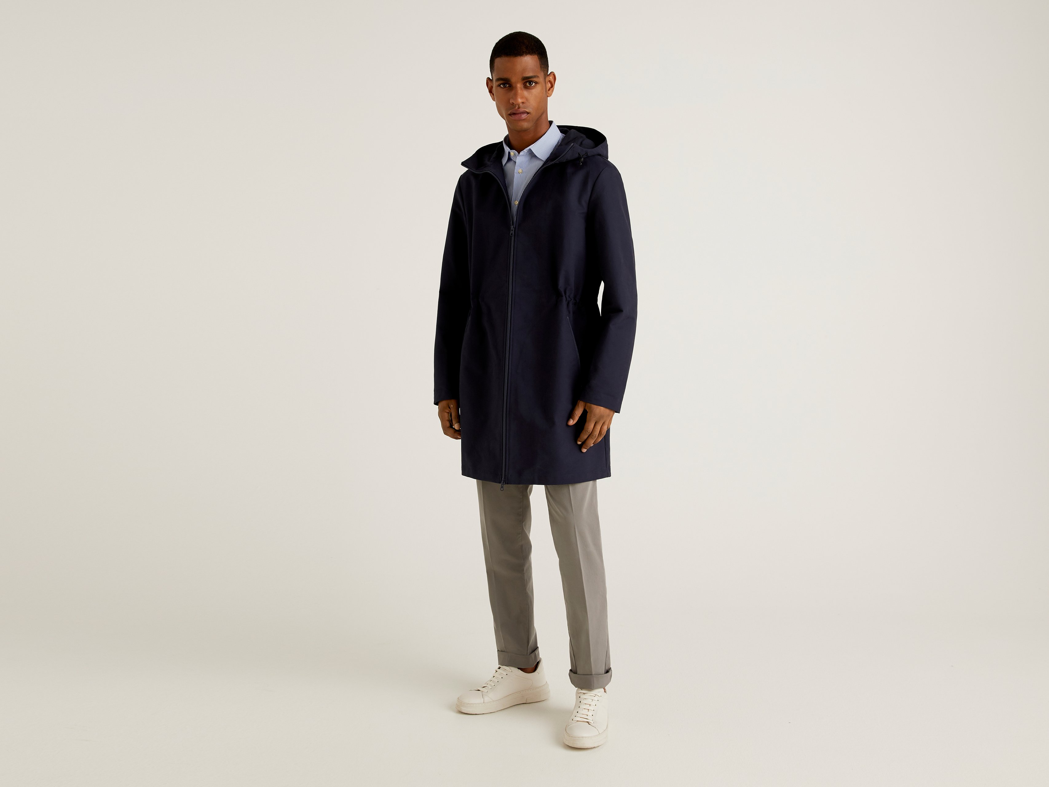 Парка мужская United Colors of Benetton 21A_2YU653H68 синяя M