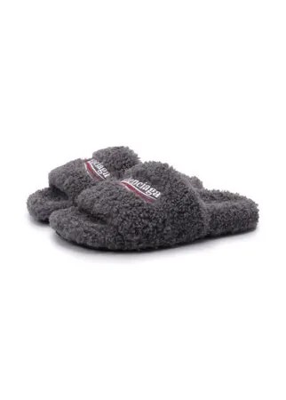 Текстильные шлепанцы Furry Balenciaga