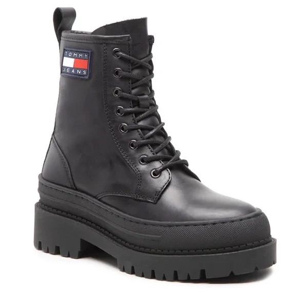 Ботинки Tommy Jeans LaceUp Boot, черный