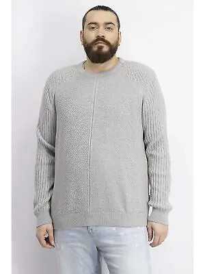 SEANJOHN Мужской серый свитер с круглым вырезом и длинными рукавами верескового цвета L