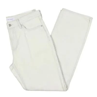 Calvin Klein Jeans Мужские белые прямые джинсы с прямыми штанинами 30/30 BHFO 3528