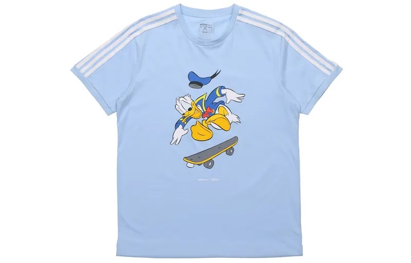 Футболка adidas neo унисекс, Порошок синий/белый