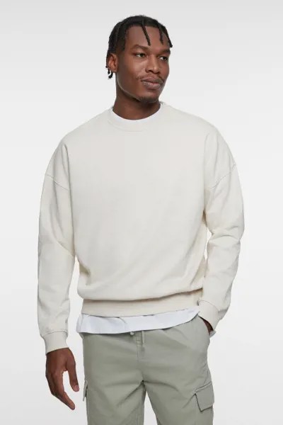 Свитшот oversize хлопковый однотонный