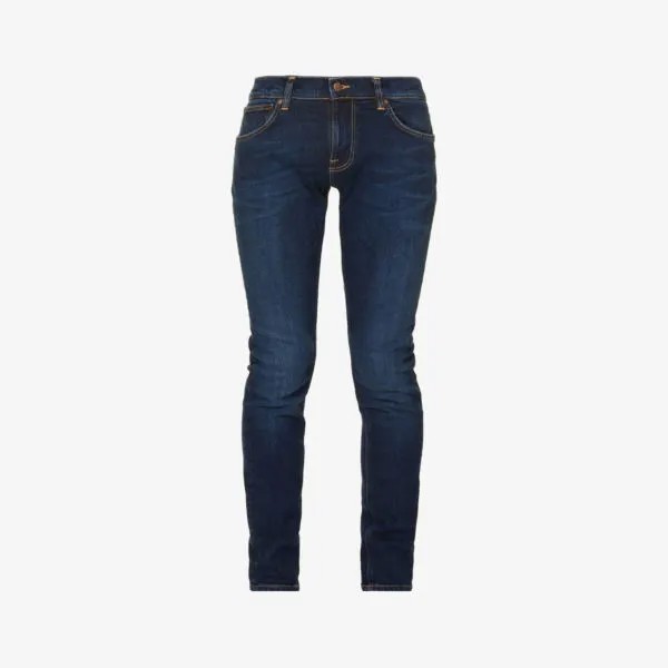 Узкие джинсы Terry классического кроя зауженного кроя Nudie Jeans, цвет dark steel