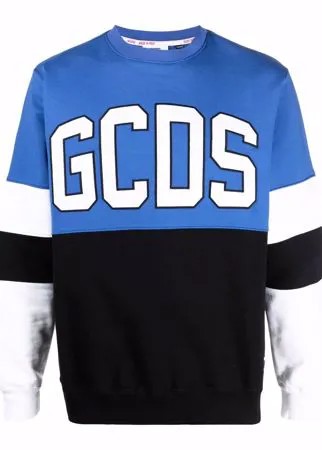 Gcds толстовка в стиле колор-блок с логотипом