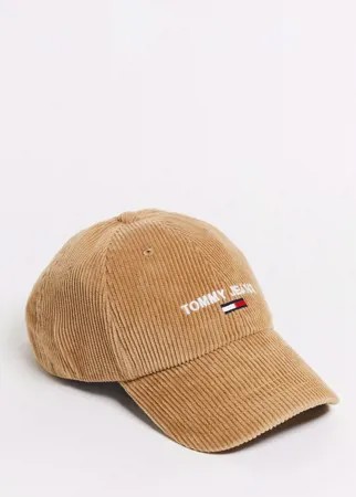 Вельветовая кепка Tommy Hilfiger sport-Коричневый