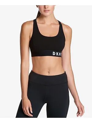 DKNY Intimates Черный повседневный спортивный бюстгальтер с перекрещивающейся спиной Размер: L