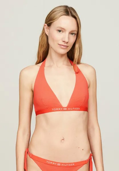 Верх бикини Tonal Logo Striangle Fixed Tommy Hilfiger, мозаичный вермиллион