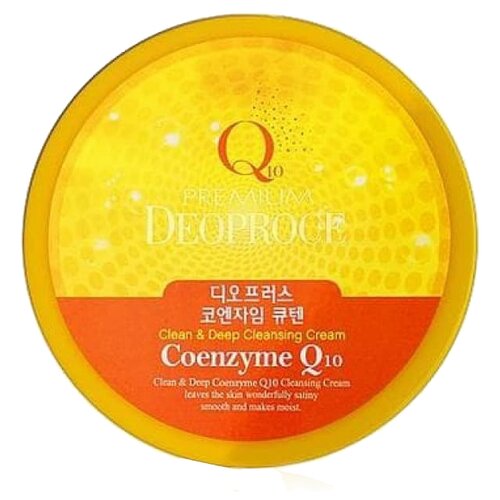 Deoproce крем очищающий для лица Premium с коэнзимом, 300 мл