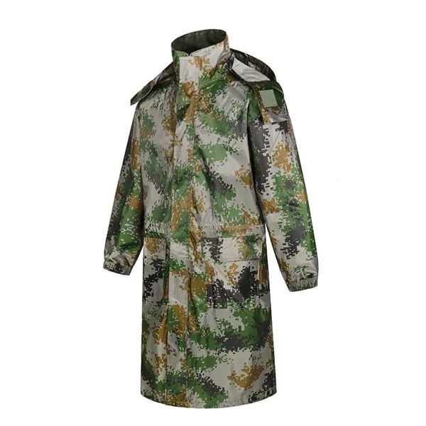 Камуфляжная водонепроницаемая ветрозащитная куртка-дождевик для мужчин