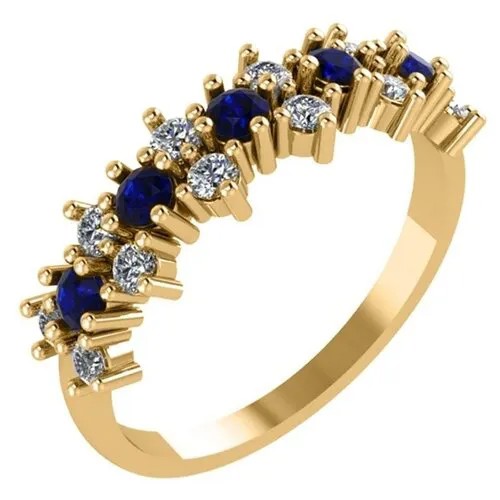 Женское золотое кольцо со вставками из фианитов 1100773-00280 POKROVSKY