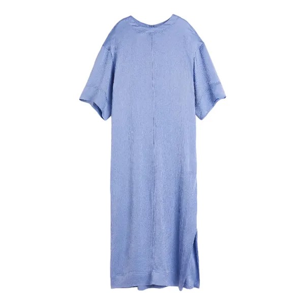 Платье из шелка H&M Maxi, голубой