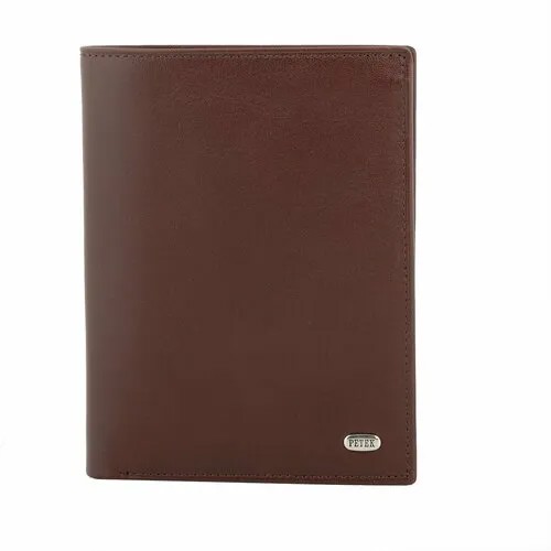Портмоне Petek 1855 135.000.222, фактура гладкая, коричневый