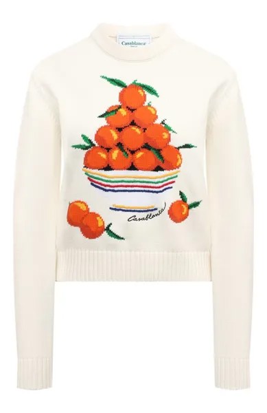 Хлопковый пуловер Casablanca