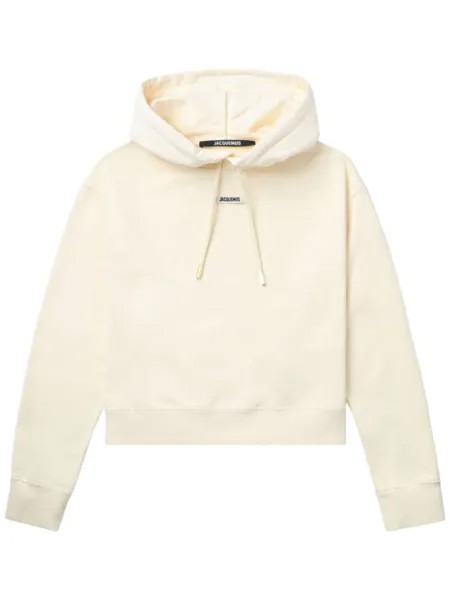 Jacquemus толстовка Le Hoodie Gros Grain, нейтральный цвет