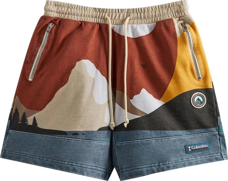 Шорты Kith For Columbia Fleece Short 'Sanguine', разноцветный
