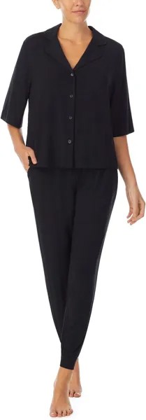 Пижамный комплект Sanctuary Elbow Notch Joggers PJ Set, черный