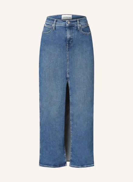 Джинсовая юбка Calvin Klein Jeans, синий