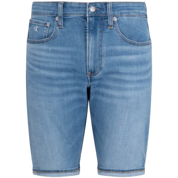 Мужские джинсовые шорты Calvin Klein, цвет 1AA - Denim Light Blue