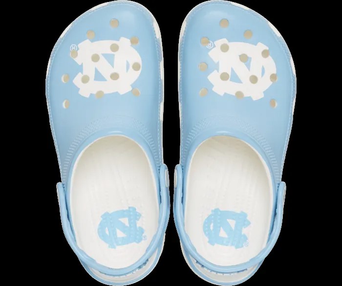 Классические сабо Univ of North Carolina Crocs женские, цвет White