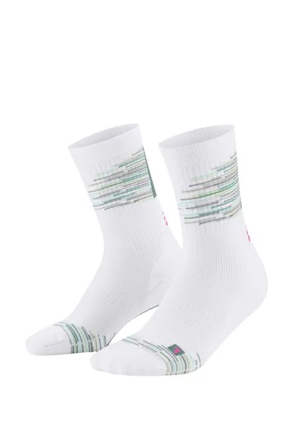 Спортивные носки COMPRESSION PARIS VIBES MID CUT CEP, зеленый металлик