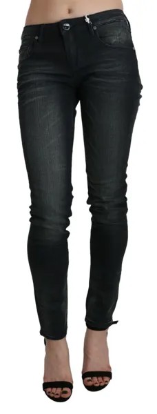 ACHT Jeans Хлопковые черные потертые джинсовые брюки скинни с заниженной талией s. W26 Рекомендуемая розничная цена 300 долларов США