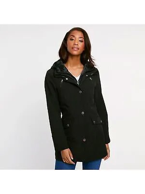 NAUTICA женская черная водостойкая теплостойкая зимняя куртка с капюшоном пальто XS