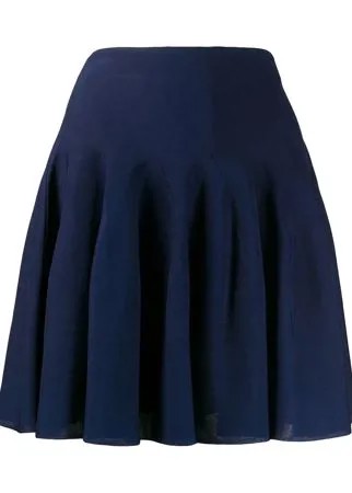 Givenchy юбка мини со складками и завышенной талией