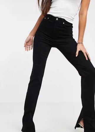 Черные эластичные расклешенные джинсы Y2K с завышенной талией ASOS DESIGN Tall-Черный цвет