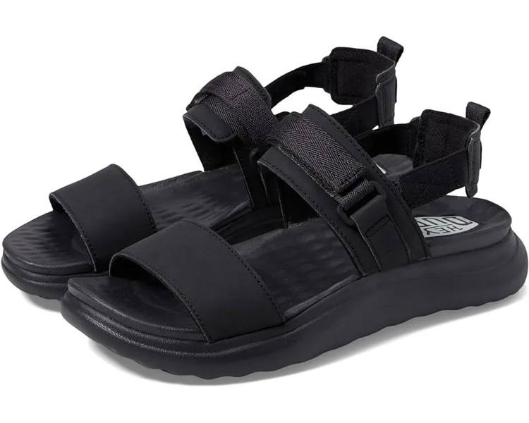 Сандалии Hey Dude Collins Mono Sport, цвет Black/Black