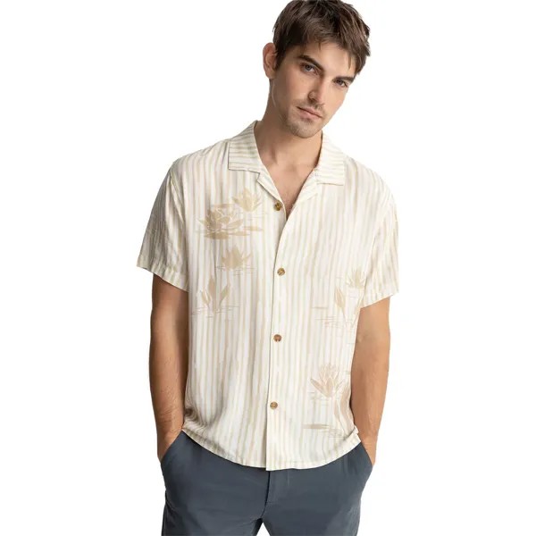 Кубинская рубашка с короткими рукавами в полоску lily Rhythm, синий