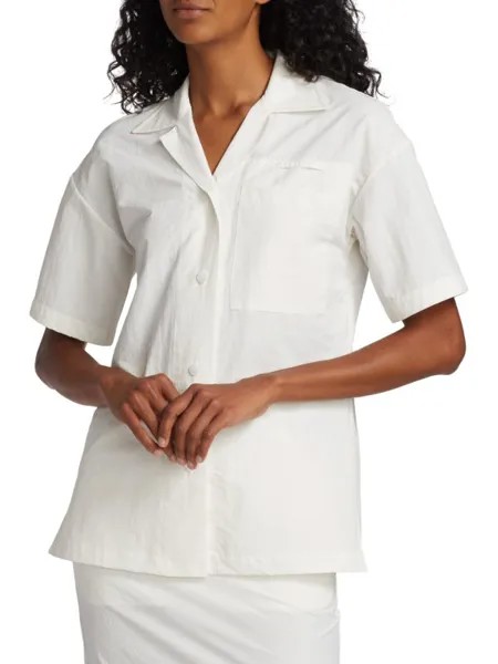 Рубашка Bahia Christopher Esber с воротником-стойкой, белый